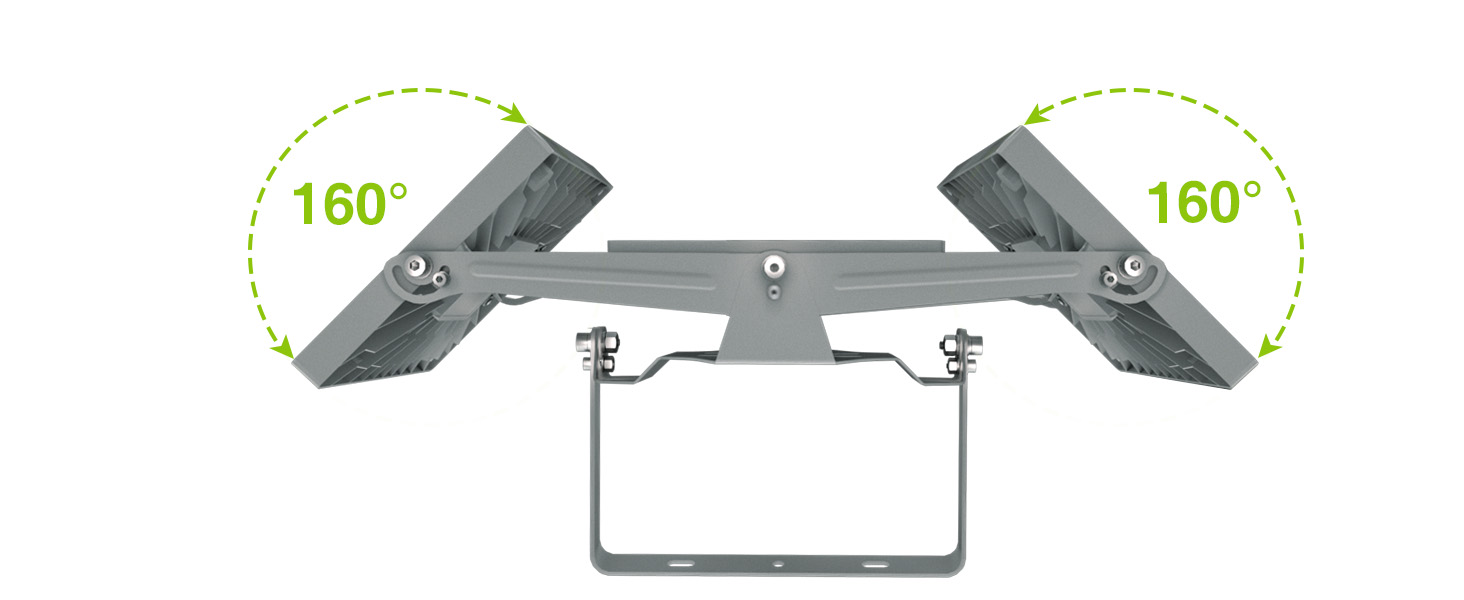 STASUN 150W LED Flood Light Outdoor, 15000LM Super Bright LED Floodlight Outdoor Spotlights, IP65 Waterproof, 6000K Daylight, 3 Floodlights with Adjustable Head Down, for Garden, Garage, Hotel, etc. (600.0 Watt)