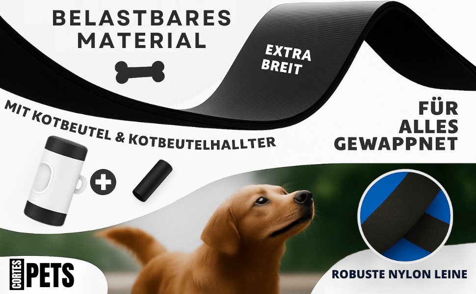 Рулетка для собак великих порід Flexi New Comfort, 8 м, до 50 кг, з кнопкою блокування, тримач для відходів, блакитна XL