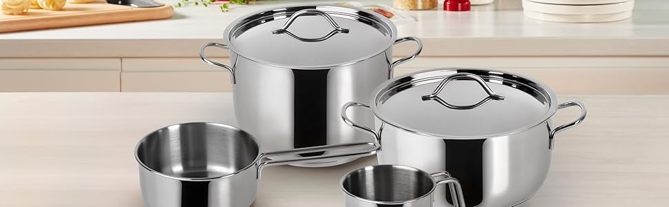 Lagostina Every Stainless Steel Pot, 18 cm 3 Liters