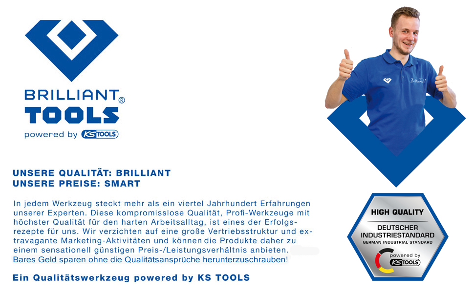 Набір ударних викруток BRILLIANT TOOLS BT034012, 12 шт, з ковпачком для ударів [KS TOOLS]