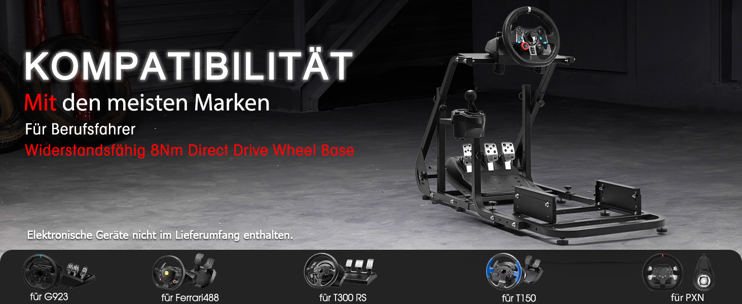 Ігровий кокпіт-симулятор Dardoo для керма та педалей Logitech та Thrustmaster