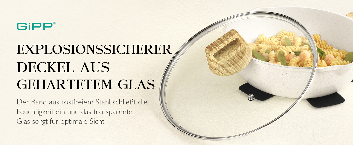 Набір каструль та сковорідок GiPP Ceramic Antihaft 22 частини – керамічне антипригарне покриття, безпечне, для посудомийної машини, без PFAS, PTFE, PFOA, PFOS