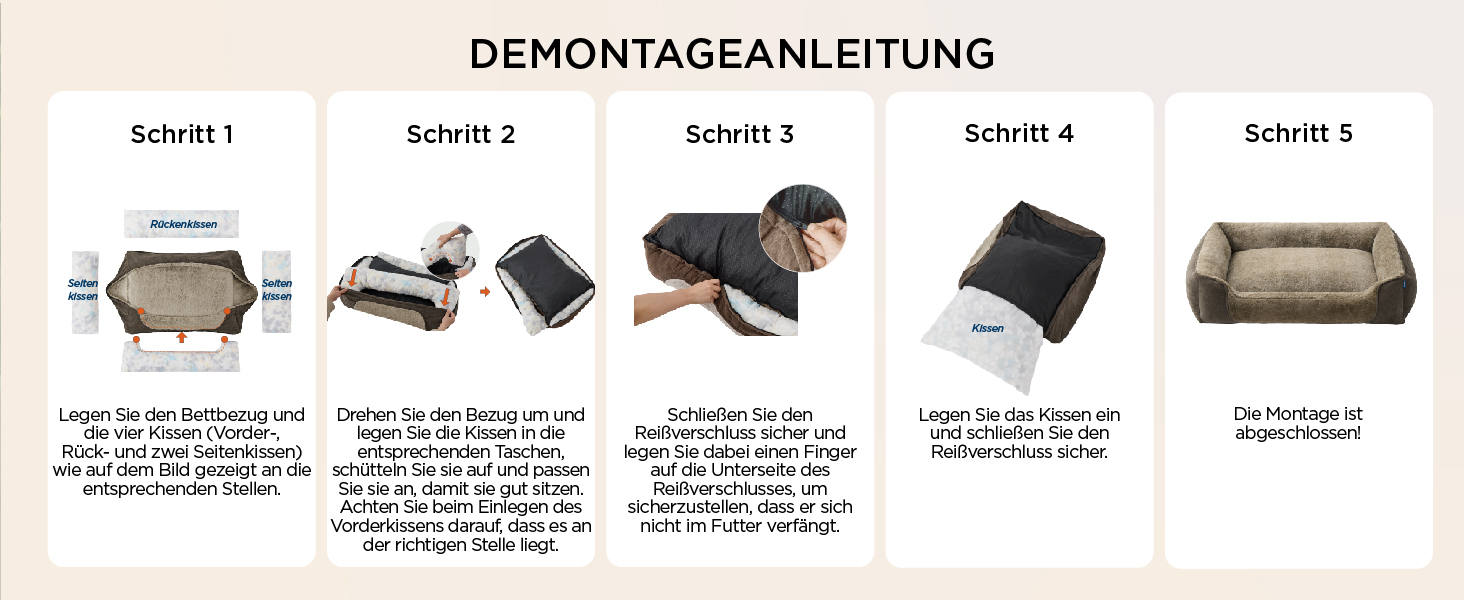 Ліжко для собак Bedsure великих порід – 89x63x17 см, зручне собаче ліжко з м'якою підстилкою, знімний та пральний чохол, антиковзаюча підкладка, сіре, L 89 x 63 x 17 см