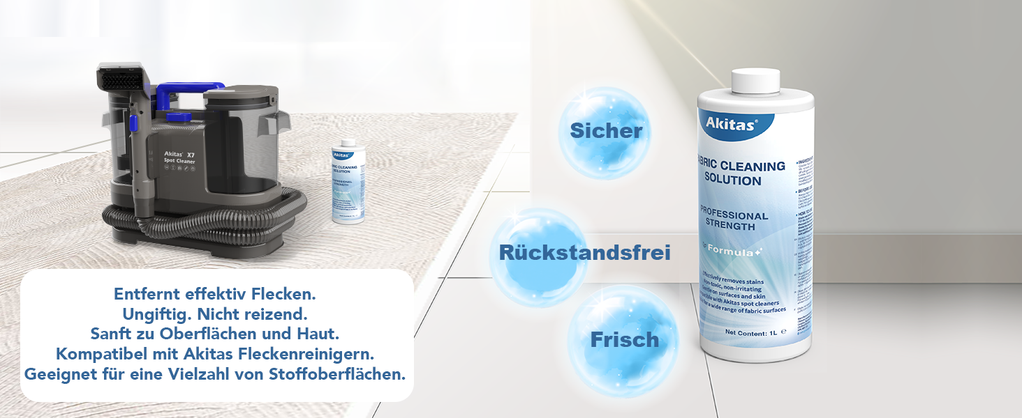 Акіта 600W волого-пилосос для чищення килимів та меблів, 2 баки, самоочищення, для видалення плям від тварин, компактний, портативний