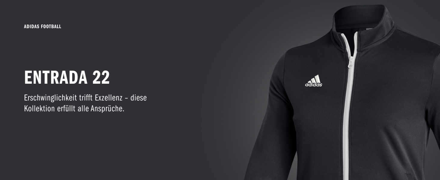 Чоловіча толстовка з капюшоном Adidas Entrada 22, розмір L, чорна