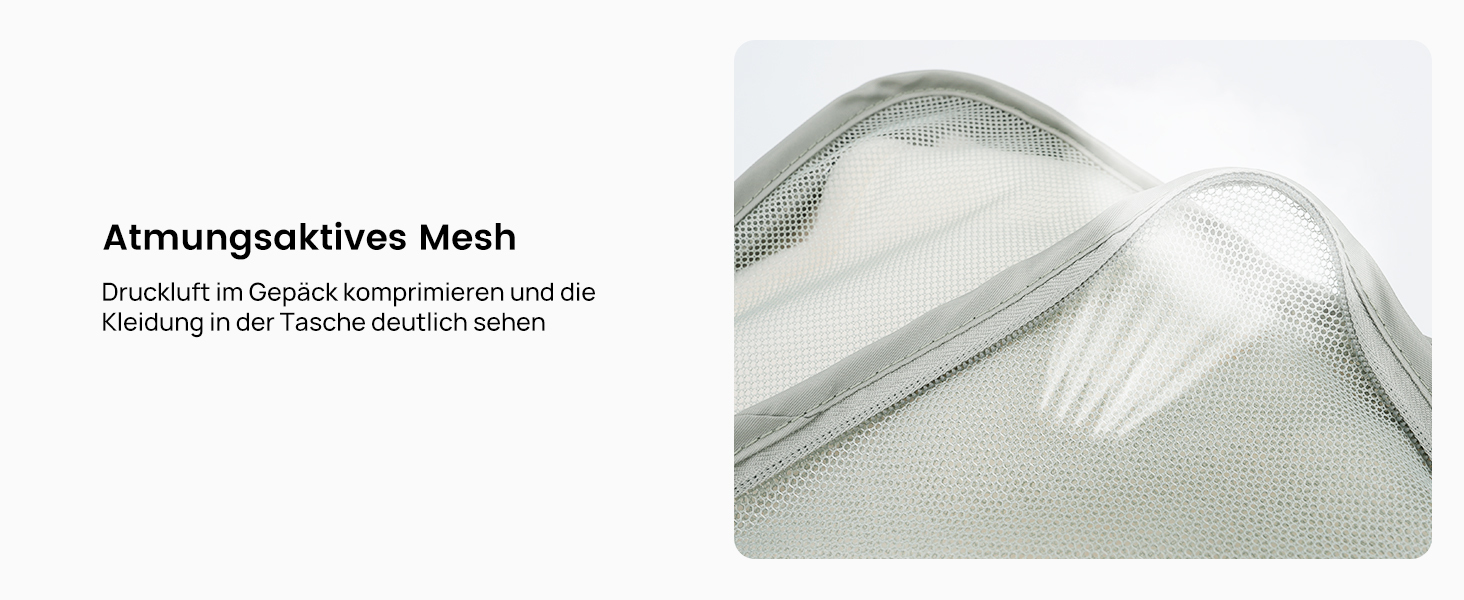 Органайзери для валізи Packing Cubes, 8 шт., сірі - дорожній набір для подорожей, водонепроникні, з косметичкою