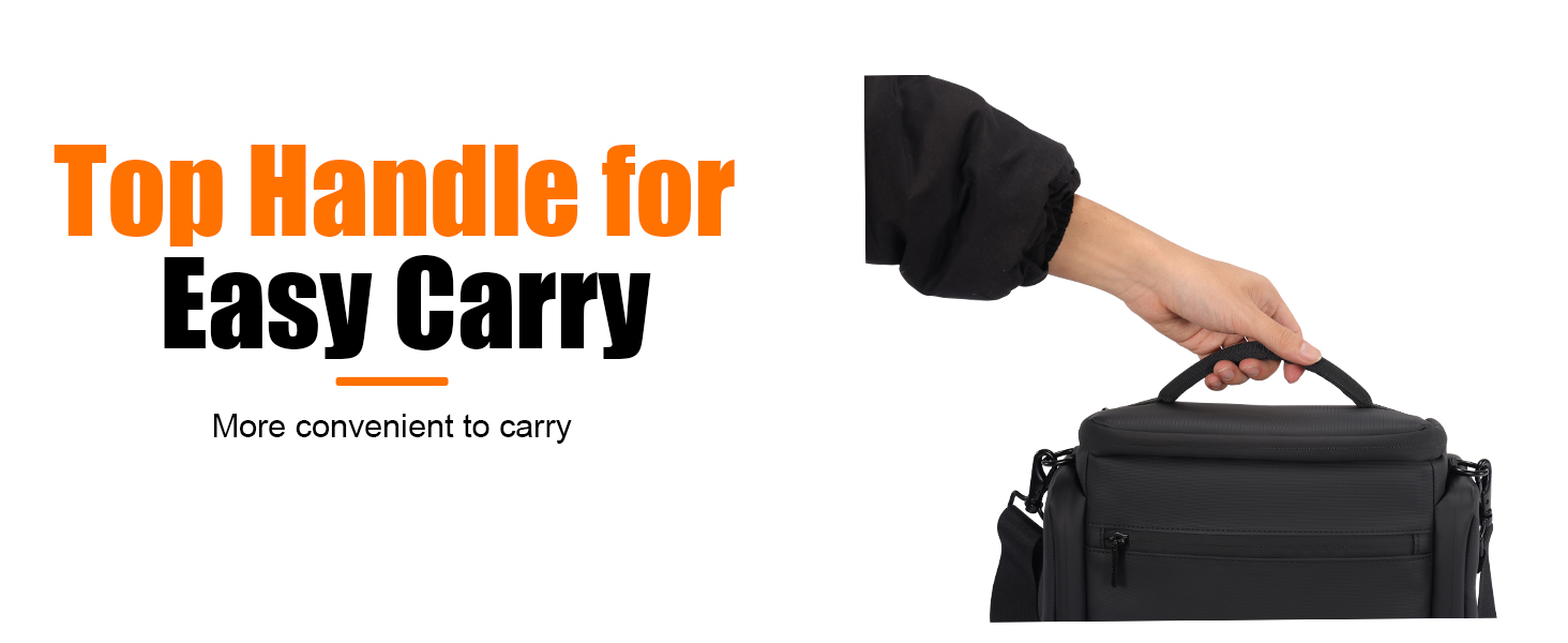 Чохол для камери Cwatcun: сумісний з Canon, Nikon, Sony (LR/DLR), водонепроникний, компактний, чорний (3.0, L)