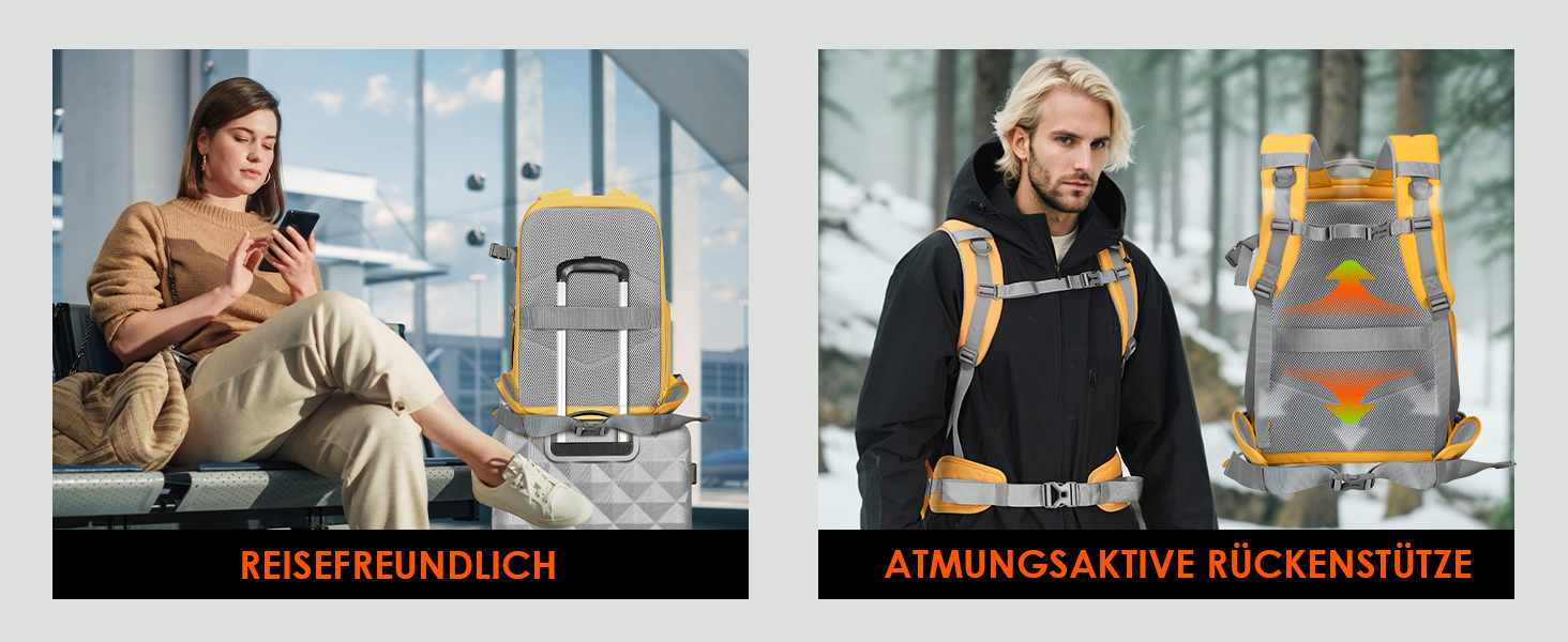 Рюкзак для камери Tarion TR-XL жовтий, водонепроникний, для DSLR з відділенням для ноутбука 15.6 дюймів та дощовиком