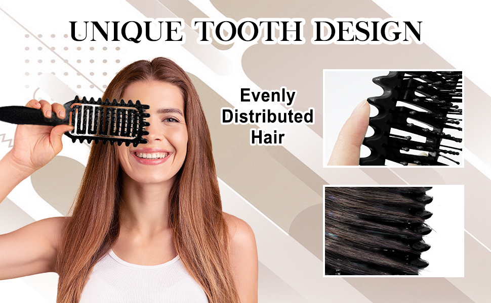 Щітка для кучерявого волосся: формування та визначення кучерів. Чорний колір