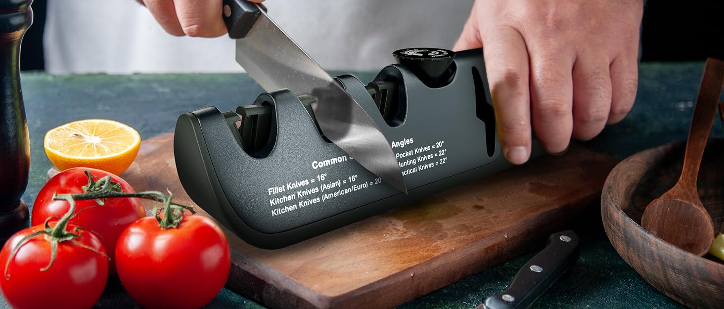 Електричний точило для ножів AUSTEIN® Diamant TG2202 - 3 фази, 20 градусів, з магнітним збором стружки