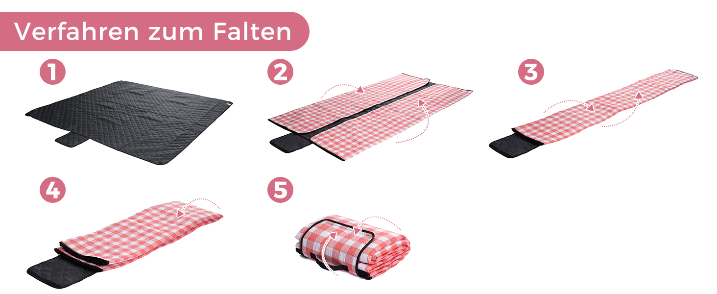 Плед для пікніка Oak & Tea 200x200 см, водонепроникний, ізолюючий, червоний. XXL килимок для пляжу, кемпінгу, відпочинку на природі з міцного Оксфорду