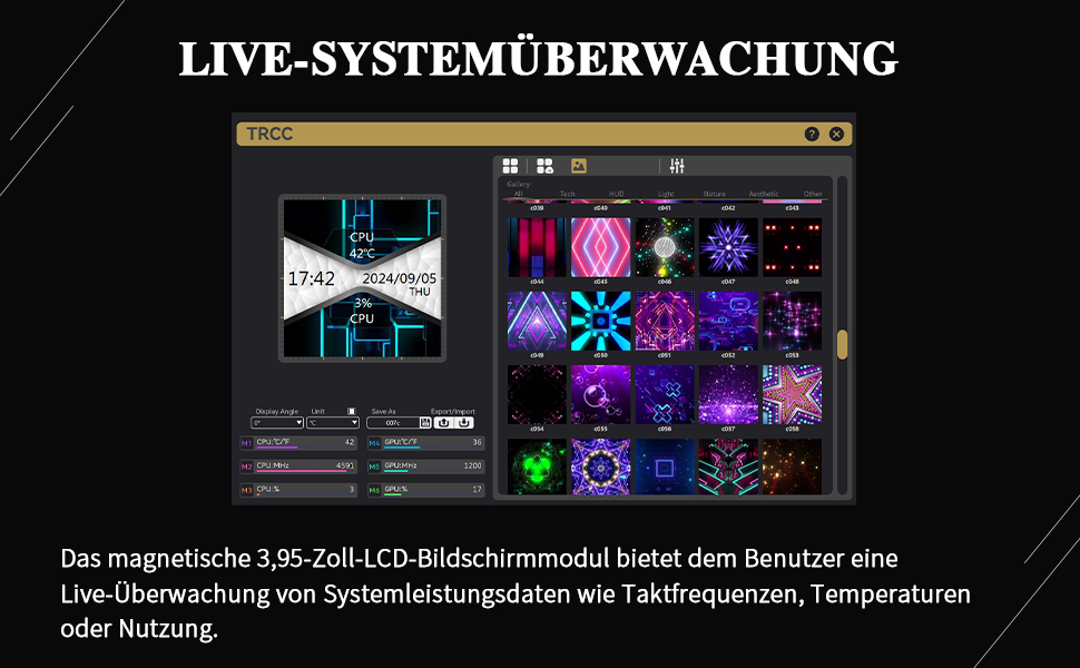 TR Hyper Vision 360 UB ARGB Black: Рідинна система охолодження CPU з LCD-дисплеєм 3.95