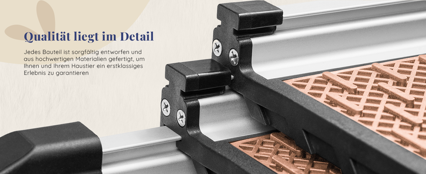 Рампа для собак у машину, складна, телескопічна, до 90 кг, для SUV та легкових автомобілів, з неслизьким покриттям, з кліпсою, з відбиваючими смугами