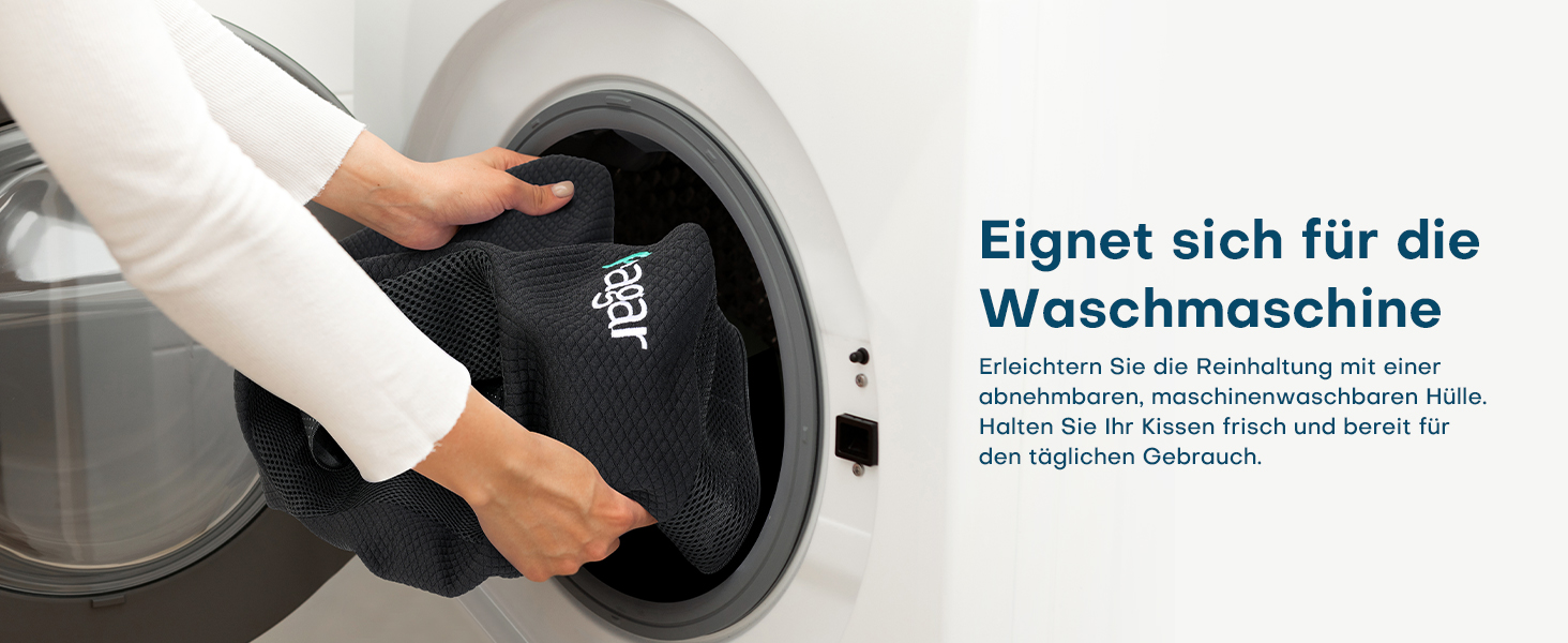 Ортопедична подушка для сидіння Feagar з Memory Foam, для офісного крісла, автокрісла, інвалідного візка, чорна тканина, до 100 кг