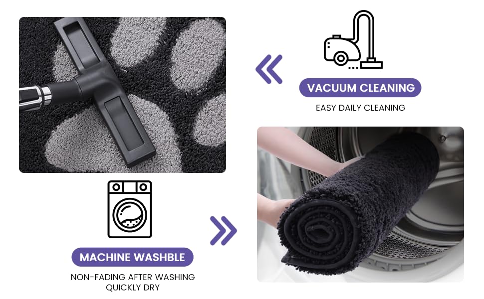 Килимок для дому 50x80 см, антиковзаючий, миючий, низький профіль, супер вбираючий, для собак, сірий (Runner 80x178 см)