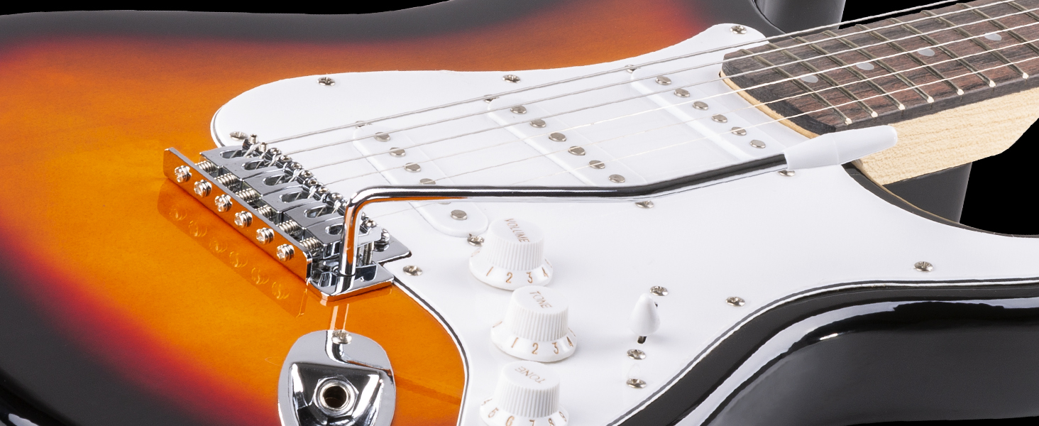 MAX GigKit: Повний комплект електрогітари - підсилювач 40 Вт, аксесуари, гітара Sunburst