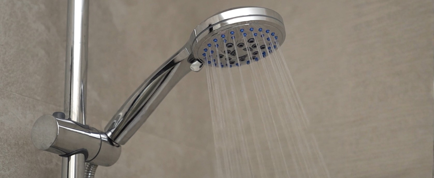 Насадка для душу Energy Rain з 9 режимами, високий тиск, економна вода, ручна лійка для душу, хром