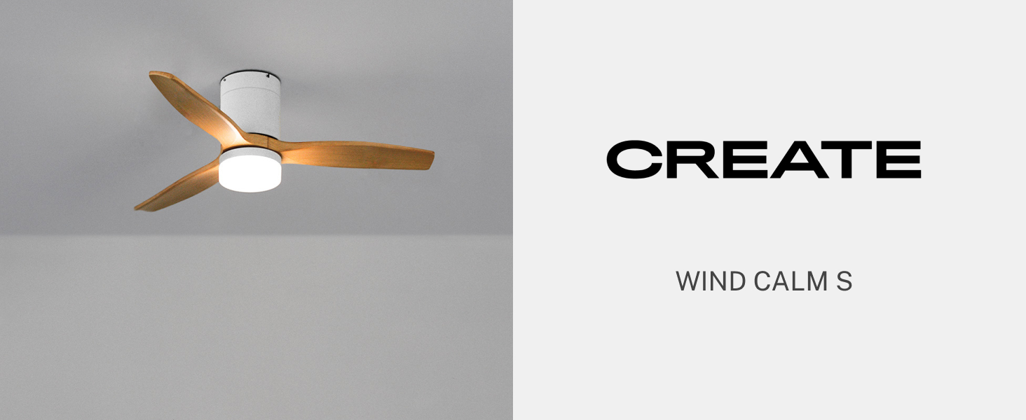 Вентилятор стельовий WINDCALM ABS з підсвічуванням, білий, з пультом, 40W, Ø112cm, 6 швидкостей, 3 режими LED, таймер, літньо-зимовий режим