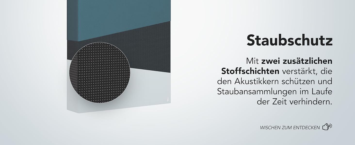 Акустична панель Addictive Sound Schallabsorber Wand Premium для стін та стелі, звукопоглинаюча панель класу A, 100x50x11 см, колір бордовий (Burgundy)