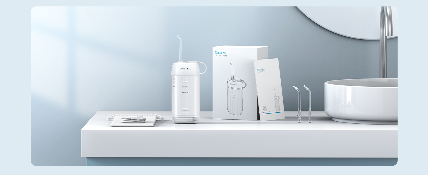 Портативний ірригатор Oralneed Mini Munddusche: 3 режими, IPX7, для дому та подорожей