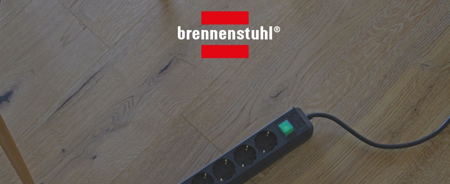 Набір мережевих фільтрів Brennenstuhl Eco-Line, подовжувач з 6 розетками, кабель 3м (2 шт)