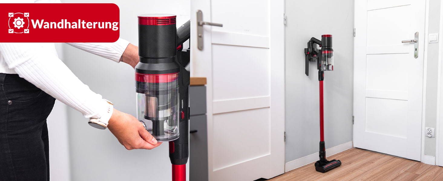 Акумуляторний пилосос LEHMANN 3-в-1: бездротовий, з HEPA-фільтром, LED-щіткою, для прибирання шерсті тварин, килимів та авто. Час роботи: 45 хв, об'єм контейнера: 1,8 л.