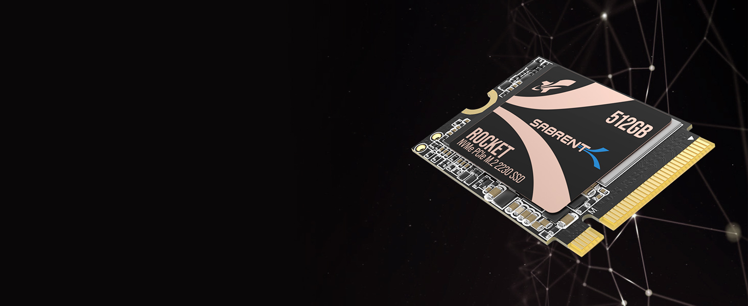 SSD Sabrent 2230 1TB NVMe Gen 4 - високошвидкісний внутрішній SSD для ПК, Steam Deck, Surface Pro