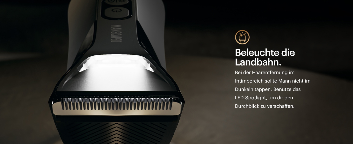 MANSCAPED® The Lawn Mower® 4.0 PRO – Body and Facial Hair Trimmer, SkinSafe® Blade, Waterproof, USB-C and Wireless Charging Compatible, Men's Ball Groomer with Travel Lock The Lawn Mower 4.0 PRO