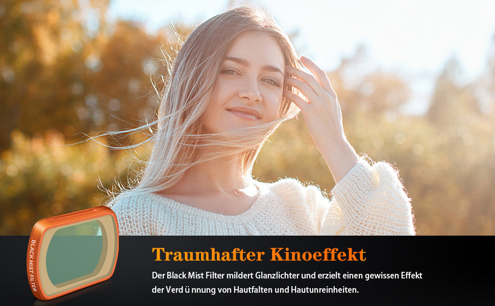 Набір ND-фільтрів MINGVEN для DJI Osmo Pocket 3 Creator Combo: CPL, UV, VND2-32, VND64-512, Black Mist.