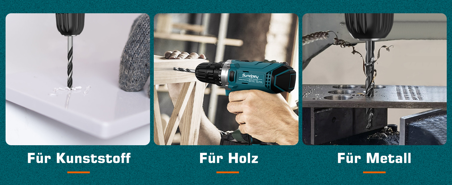 Набір інструментів Sundpey 255 шт. з акумуляторною дриль-шуруповертом 21V, акумуляторний набір з 2 * 2000mAh акумуляторами, ящиковий інструмент з шухлядою для ремонту дому та автомобіля, блакитний