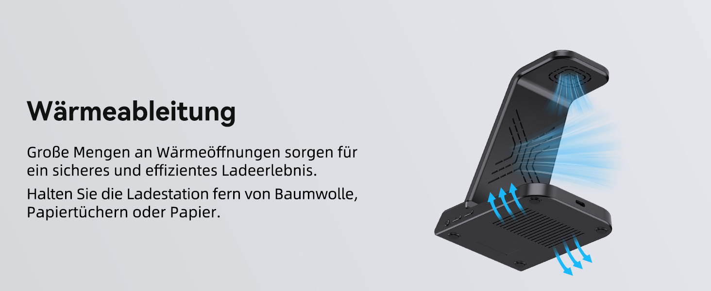 Бездротовий зарядний пристрій 3-в-1 для Samsung Galaxy S25 Ultra, Watch 8/7/Ultra, Buds, чорний