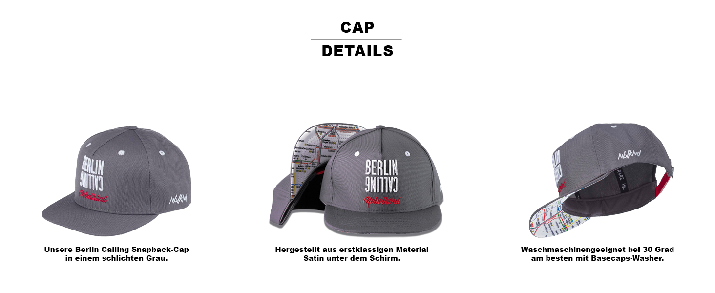 Кепка Nebelkind Snapback Berlin сіра, унісекс, регульована, висока якість, streetwear, бейсболка з прямим козирком