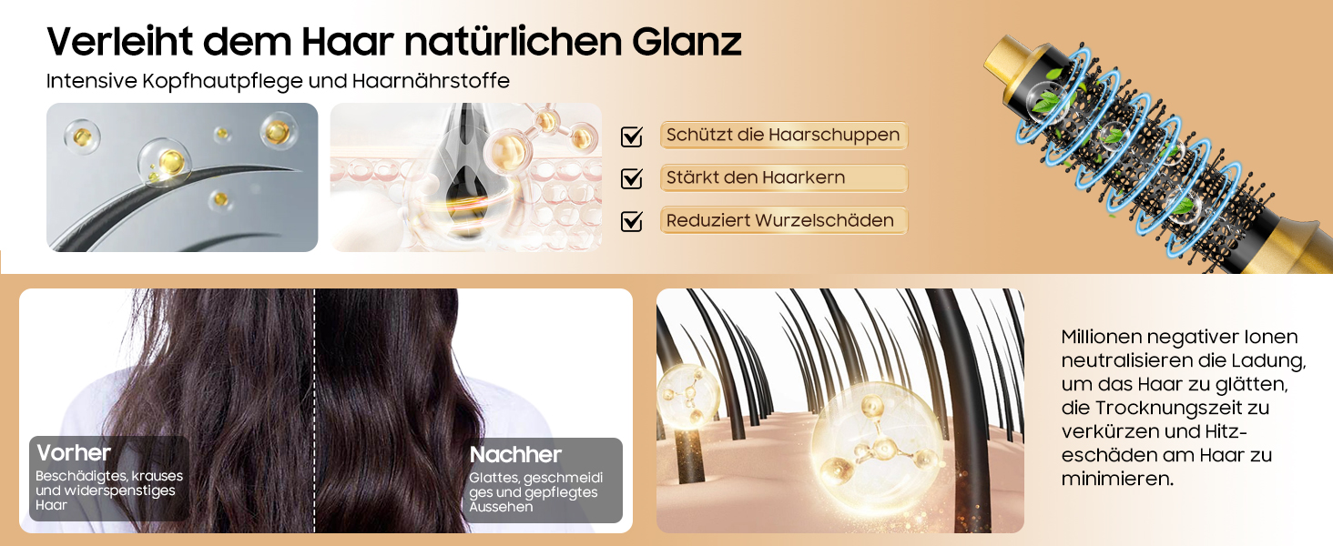 Набір для укладки волосся Airstyler 5 в 1: фен-щітка, термощітка, плойка, для створення об'єму, локонів, випрямлення, чорний