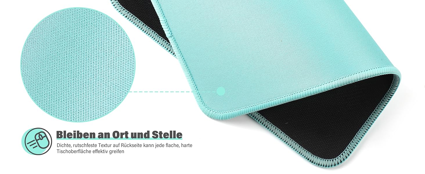 Набір килимків для миші KTRIO 3 шт. (275x215 мм, чорний) з антиковзким покриттям та прошитими краями