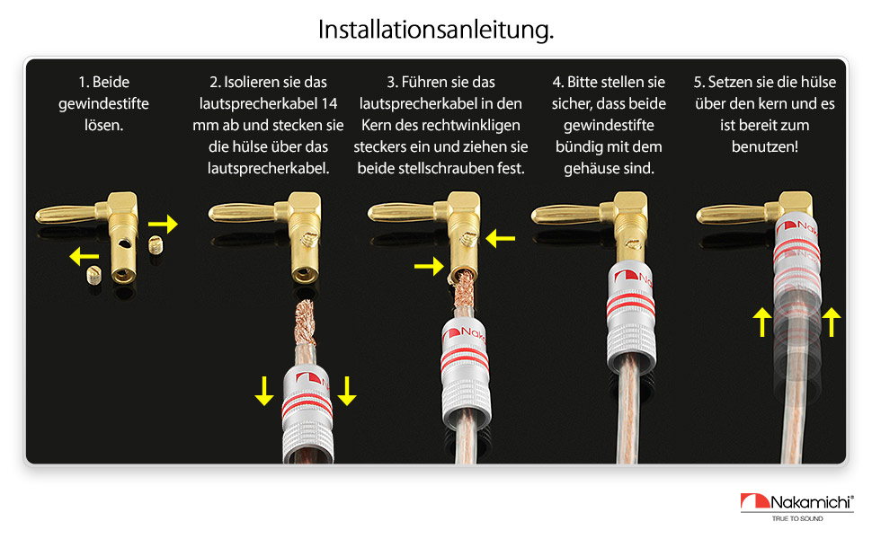 Навушникові роз'єми Nakamichi 24K позолота, 12-18 AWG, 4 мм, для динаміків, підсилювачів, Hi-Fi, AV Receiver, Stereo, домашній кінотеатр, аудіокабель, 4 шт. (2 пари)