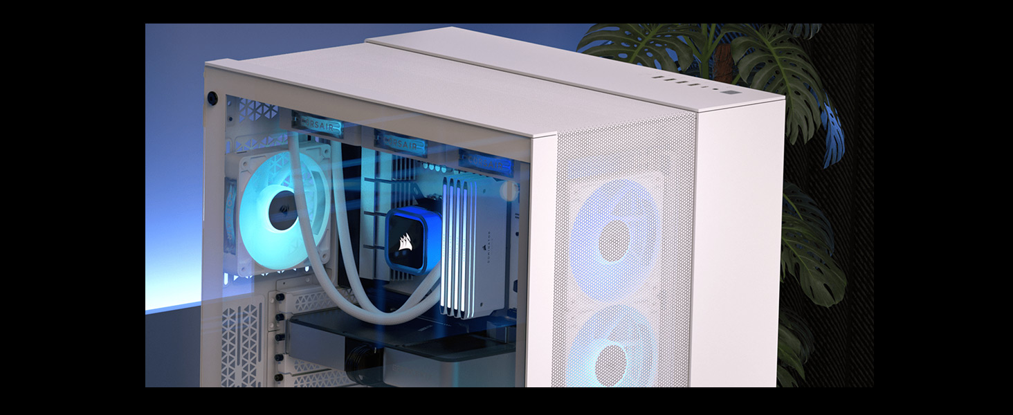 Корпус ПК CORSAIR 6500D Airflow: Mid-Tower ATX, без вентиляторів, чорний