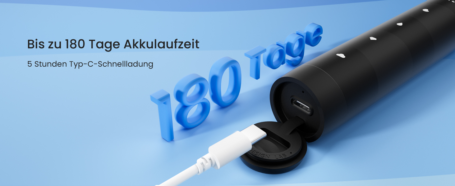 Oclean Find Duo Set: Електрична зубна щітка 2 шт. з 5 режимами, акумулятор 180 днів, IPX7, рожевий & блакитний