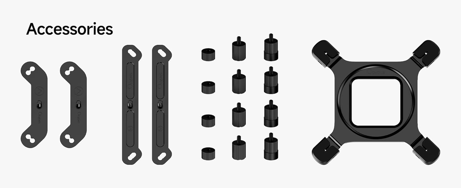 Ocypus Iota A62 BK: Кулер для CPU з цифровим дисплеєм, 6 теплових трубок, 2 вентилятори 120mm, підтримка AMD AM4/AM5, Intel LGA 115X/1200/1700/1851