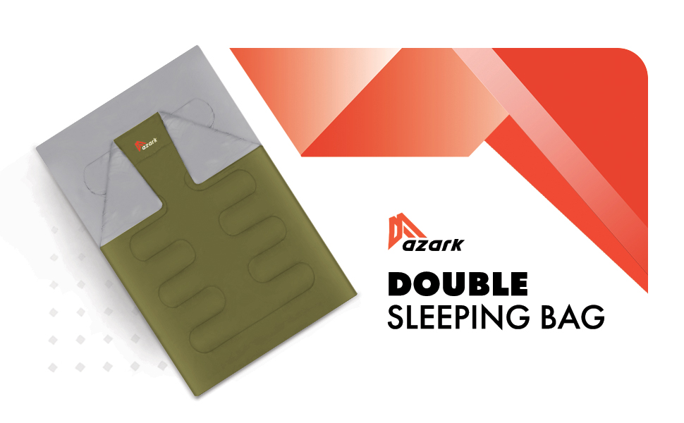 Спальний мішок Azark Double для двох, зелений