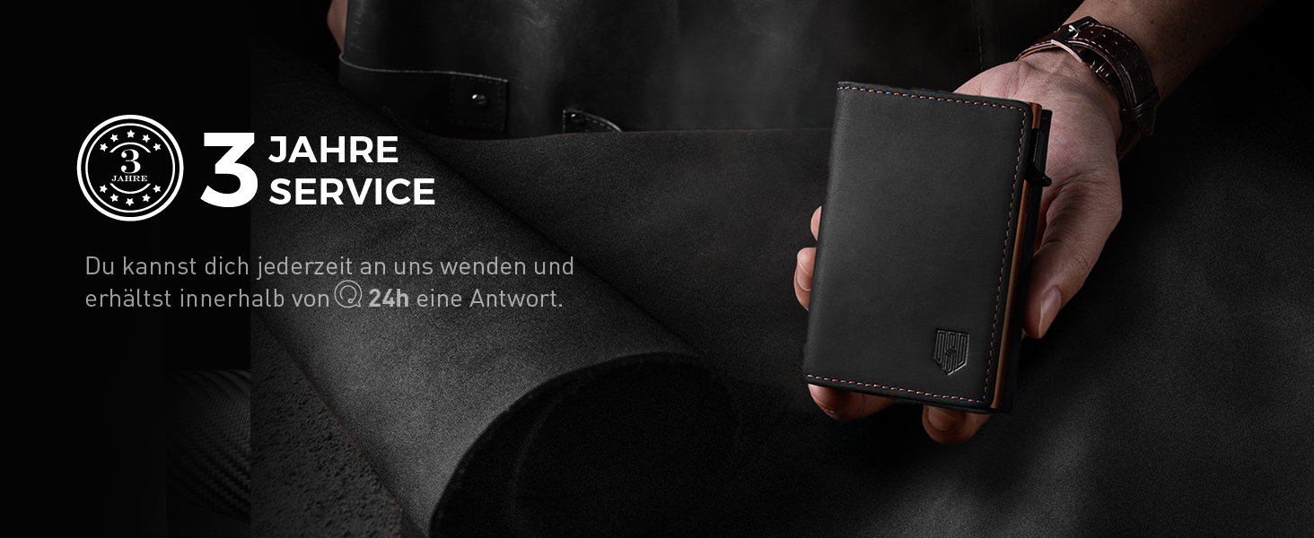 Чоловічий гаманець MagSnap Portmonee з відділом для монет, RFID захистом, для 10+ карток, чорно-помаранчевий