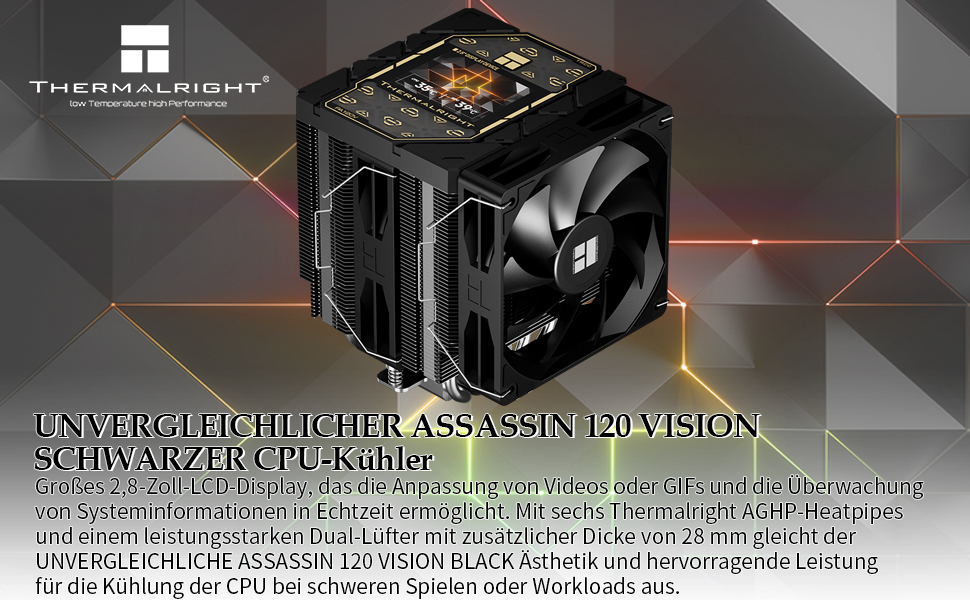 Кулер для процесора Thermalright Peerless Assassin 120 VISION MAX ARGB Black з 5