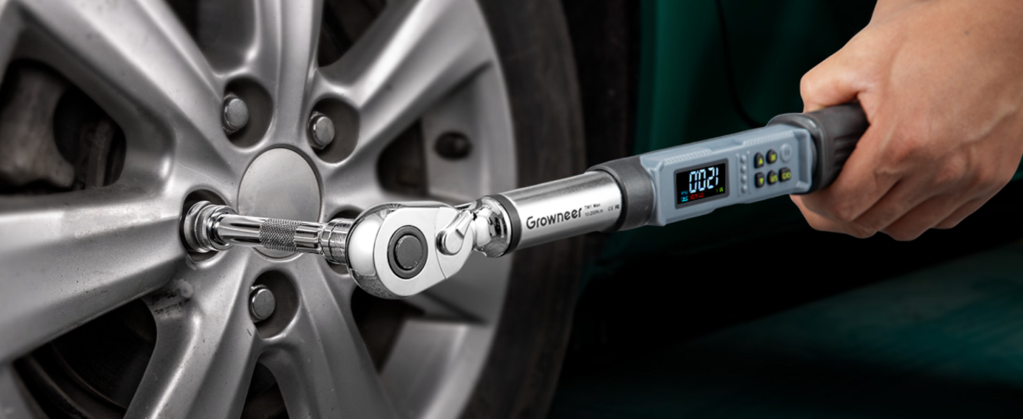 Цифровий шуруповерт з моментом, 2.66-53.1 in-lbs/ 1/4'' Drive, з моментом, для електриків з сигналом та LED-дисплеєм, 27 в 1 (10-200 Нм)