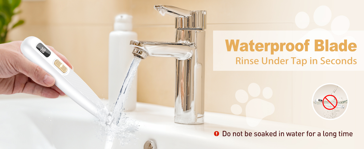 Триммер для лап собак Leise: професійна машинка для стрижки з LED-підсвічуванням, водонепроникний, USB-зарядка, для собак та котів