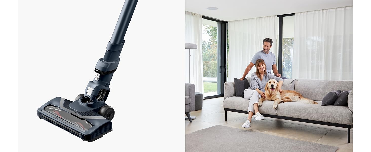 Бездротовий пилосос Rowenta X-Pert 6.60: акумуляторний, 100W, 45 хв роботи, без мішка, LED-насадка, легкий, 0,55 л, насадка для щілин, кріплення, чорний, RH6831EO (сірий/срібний)