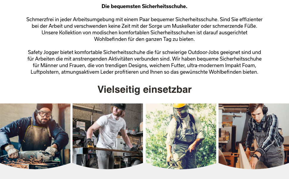 Чоловічі та жіночі робочі черевики Safety Jogger з металевим носком, S3/S1P, антиковзаюча підошва, захист від удару, водо- та маслостійкі, Bestboy, чорний, 45 EU