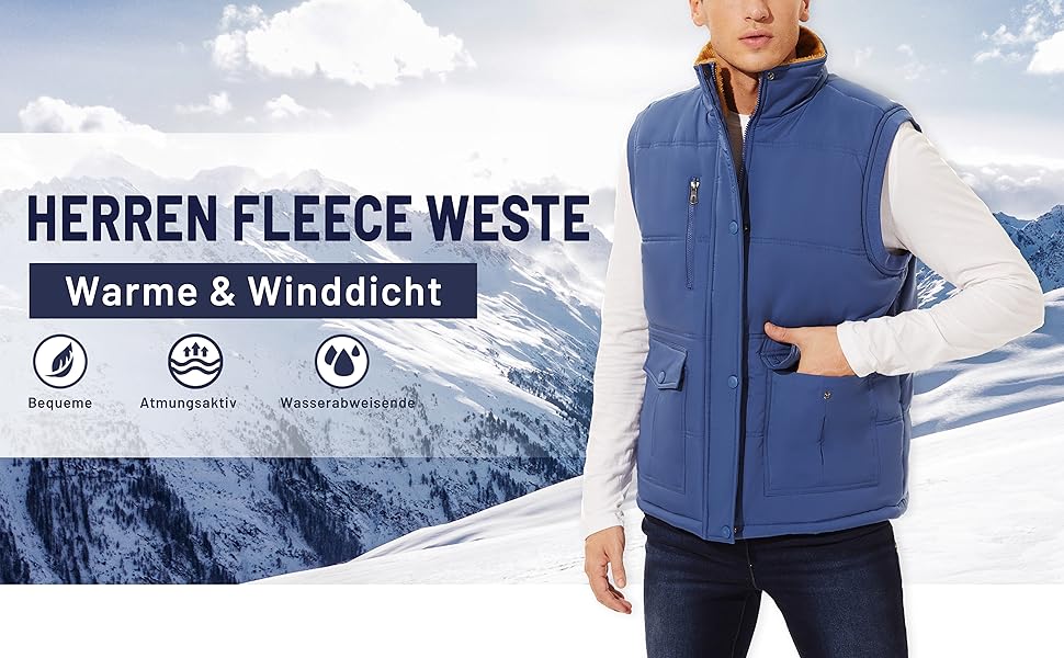 MAGCOMEN Чоловіча зимова куртка з підкладкою, тепла флісова, повсякденна термокуртка з багатьма кишенями (3XL, Бордовий)