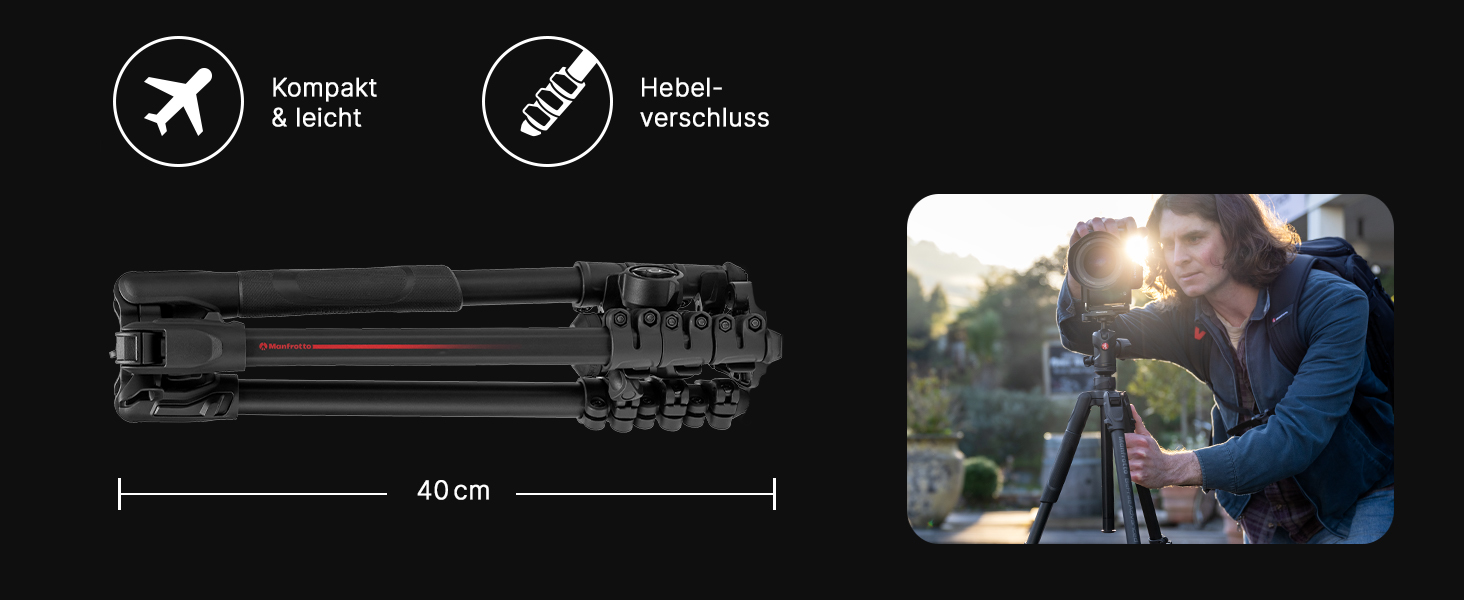 Штатив Manfrotto Befree Advanced для Sony Alpha з кріпленням Arca-Swiss - MKBFRLA-BH