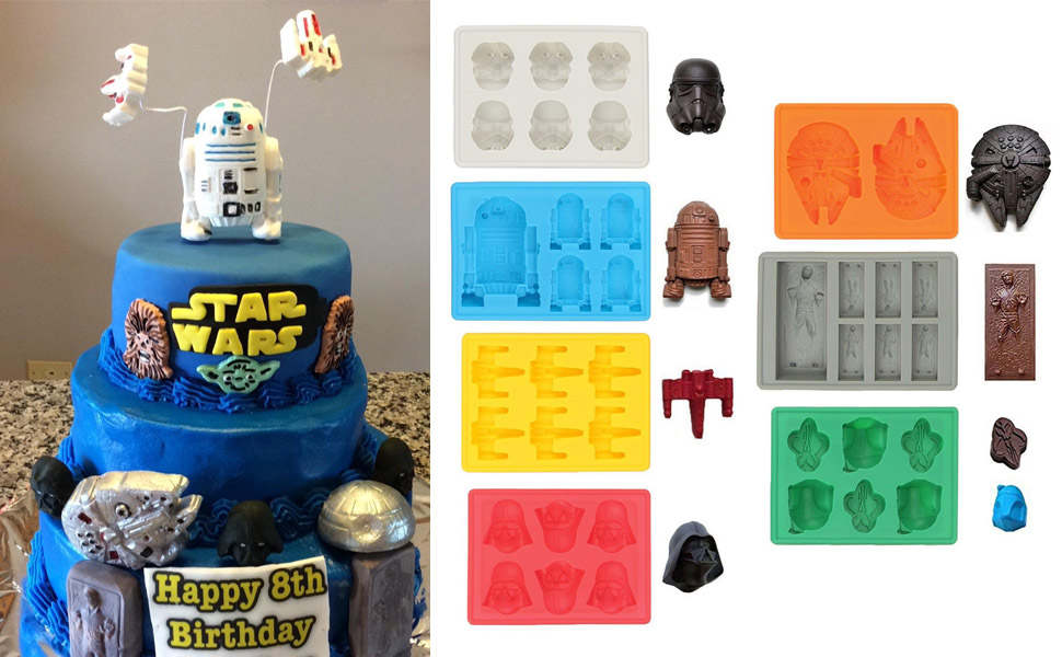 Силіконова форма для льоду Sunerly Star Wars, 8 шт, для шоколаду, желе, цукерок, десертів, мила та свічок
