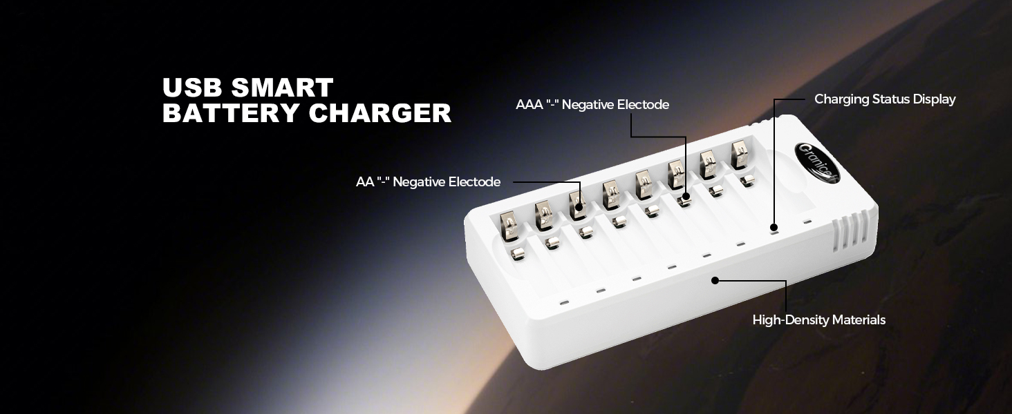 Зарядний пристрій AA + 4 x 2800mAh акумулятори AA 1.2V - Зарядний пристрій для акумуляторів NI-MH