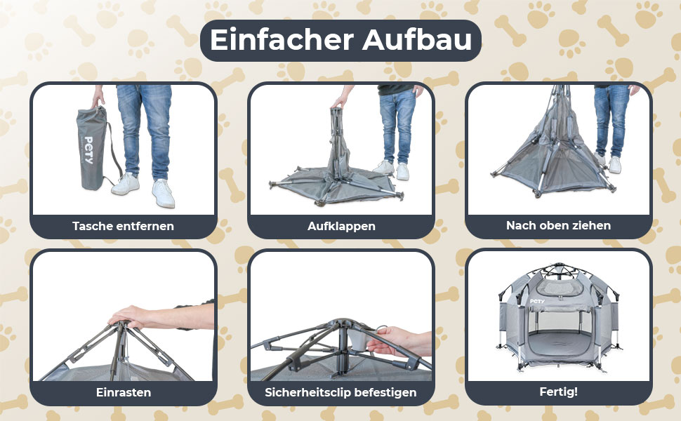 Клітка-вольєр для собак Pety - 100 x 60 см, мобільна переносна клітка з сумкою та кілочками - для відпочинку на природі та вдома - аксесуари для собак, подорожей та кемпінгу, колір антрацит